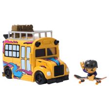 Игрален комплект Spin Master Tech Deck Ultra Sk8 bus Рампа и фингърборд с фигурка