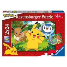 Пъзели Ravensburger Pokemon, 2х24 ч.