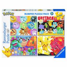 Пъзели Ravensburger Pokemon, 4х100 ч.