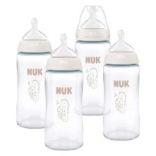 Комплект стъклени бебешки шишета NUK First Choice, 240 мл., 4бр.
