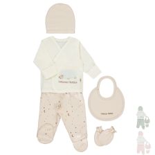 Комплект за изписване Bebetto LAZzZY SHEEP, 5 ч., 0-3 м, Z896
