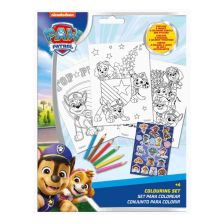 Комплект за оцветяване Kids Licensing Paw Patrol, със стикери и 6бр. моливи