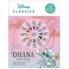Комплект за рисуване Kids Licensing Stitch, тетрадка с 12бр. мини пастели