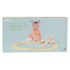 Конструктор DOLU Train Set, Пастел, 5221, 58 ч.