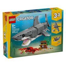 Конструктор LEGO Creator 3в1 Свирепа акула със сандък със съкровище, 31381
