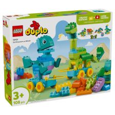 Kонструктор LEGO DUPLO Динозаври на колела 3в1, 10451