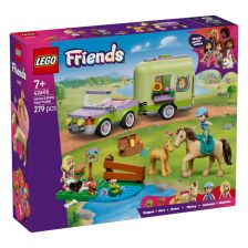 Конструктор LEGO Friends Ремарке за кон и бебе жребче, 42695