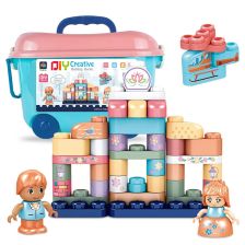 Конструктор Raya Toys Приказка, в кутия с колела, 60 части