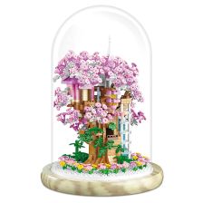 Конструктор Raya Toys Сакура - Небесна къща със светлини с купол, 1382 ч.