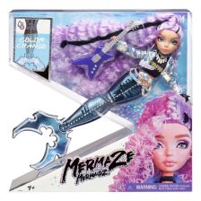 Кукла русалка MGA Mermaze Mermaidz Riviera, с променящ се цвят на опашката и аксесоари, 28 см