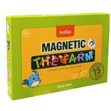 Магнитна книжка Raya Toys Ферма, със страница за рисуване