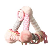 Образователна играчка Babyono Tiny Yoga пирамида розова 898/01