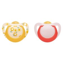 Ортодонтични залъгалки Nuk Star с кутийка, 6-18м. 2 бр.