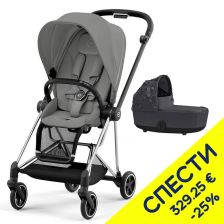 Бебешка количка 2 в 1 Cybex Mios 3 Шаси + Тапицерия + Кош за новородено SIMPLY FLOWERS, Пакет с отстъпка №238