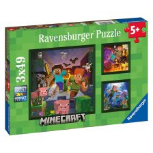 Пъзели Ravensburger Minecraft Biomes, 3х49 ч.