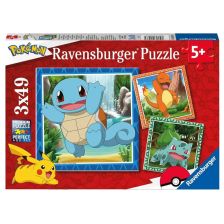 Пъзели Ravensburger Pokemon, 3х49 ч.