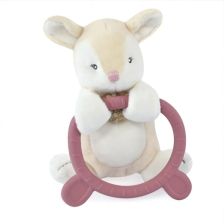 Плюшена играчка за гушкане Doudou с гризалка 14 см, DC4030
