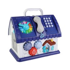 Полицейска къща Raya Toys с конструктор, 55 части