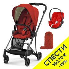 Бебешка количка 2 в 1 Cybex Mios 3 + стол за кола Cloud Z2 i-Size 45 - 87 см + Чувалче за количка Snogga, Пакет с отстъпка №231