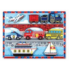 Дървен пъзел Melissa and Doug Превозни средства 13725