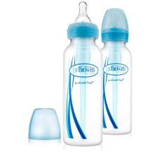 Шише Dr.Brown's Narrow-Neck Options 250 ml. 2 бр.Сини