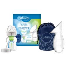 Колектор - Силиконова помпа за кърма Dr. Brown’s с шише 150 ml Options+ BF035