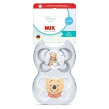 Силиконови залъгалки Nuk Perfect Match Air Мечо Пух с кутийка, 0-6 м. 2 бр.