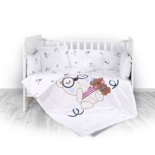 Спален комплект Lorelli Bear 5 части, с обиколник, 70/140 см