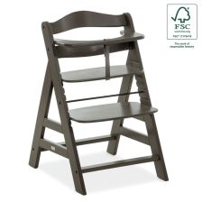 Дървен стол за хранене Hauck Alpha+ Select Charcoal