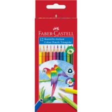Цветни моливи Faber-Castell Triangular 12 цвята