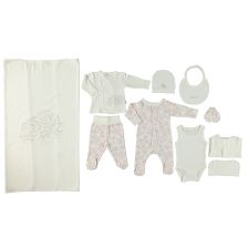 Комплект за изписване Bebetto LITTLE ROSE 10 ч. Екрю Z650
