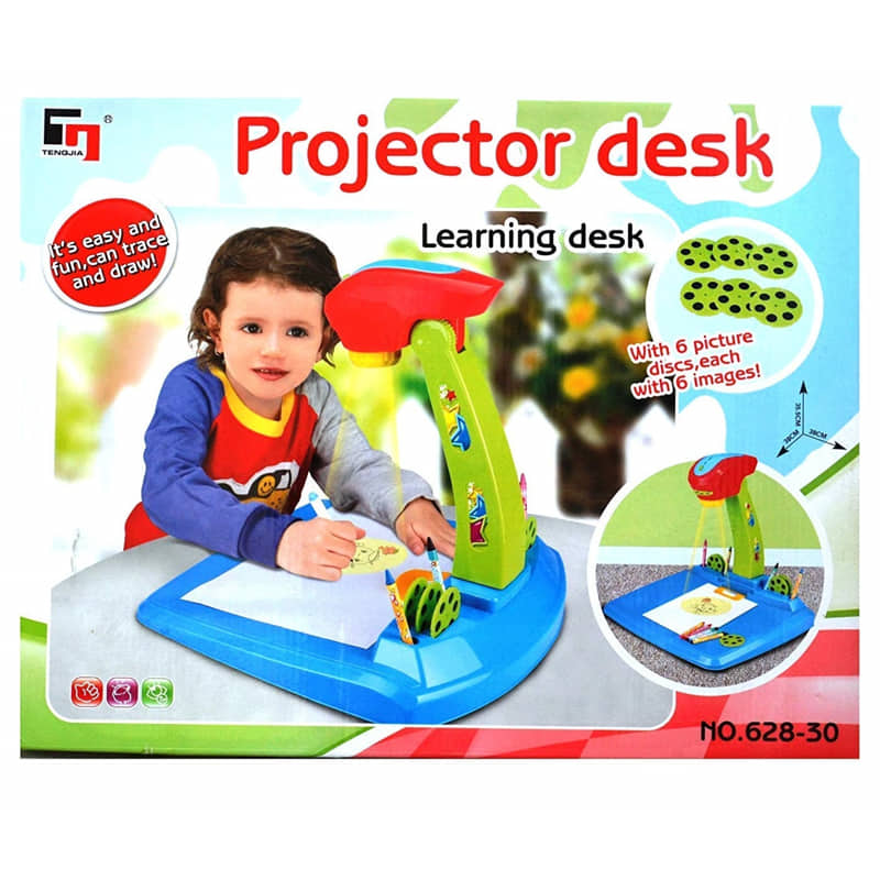 Дъска за рисуване с проектор Raya Toys, с 6 диапозитива