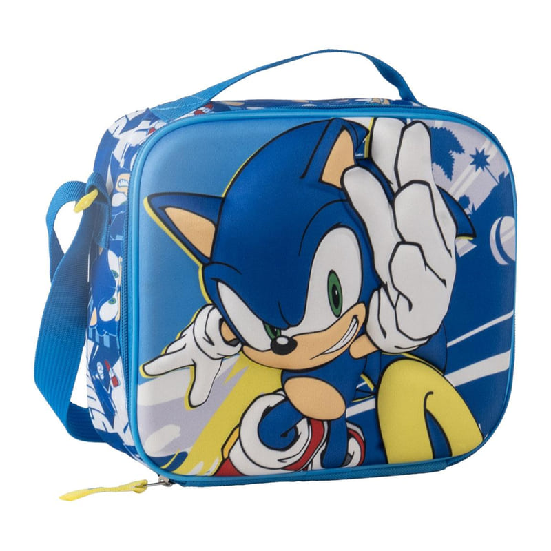 Детска чанта за обяд Cerda Sonic 3D, 26 см, 2100006602