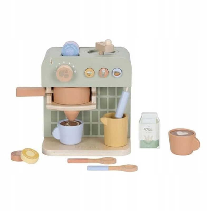 Детска дървена кафемашина Little Dutch Coffee Machine, с капсули, LD2512 