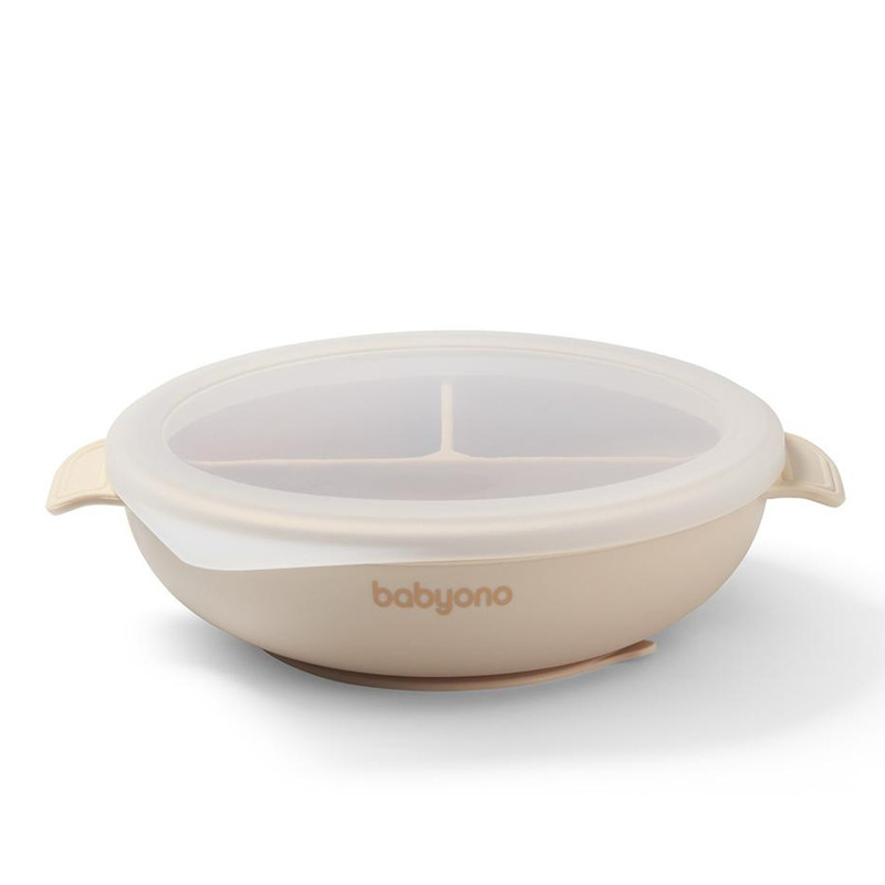 Детска силиконова чиния с вендуза BabyOno 1661