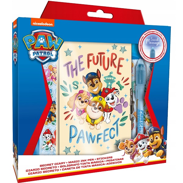 Детски дневник Kids Licensing Paw Patrol The future is pawfect, с магически химикал и стикери