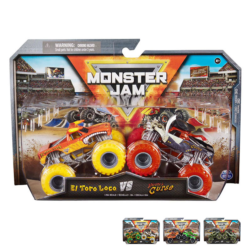 Детски коли за игра Spin Master Monster Jam 2 броя бъгита 1:64