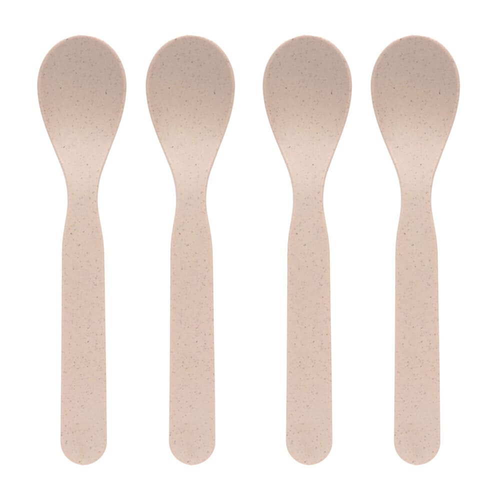 Детски комплект лъжици за хранене Lassig Powder Pink, 4 броя