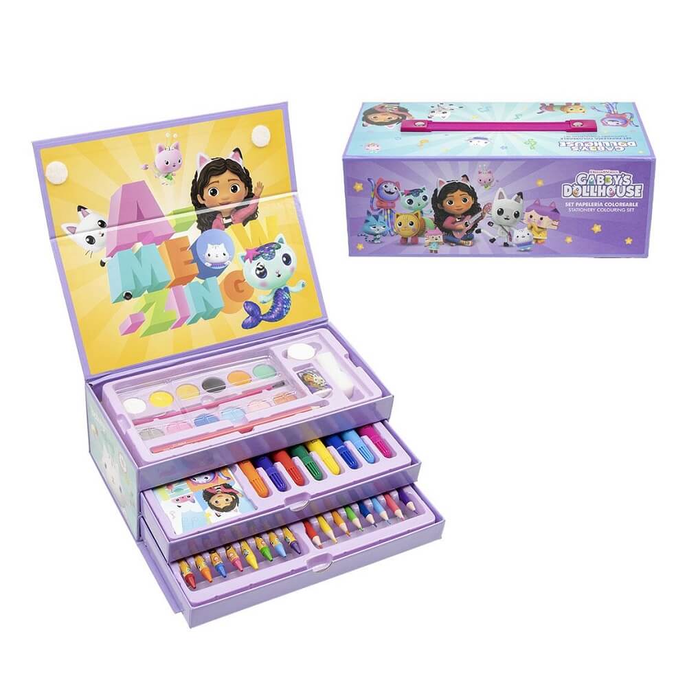 Детски комплект за рисуване Cerda Gabby`s Dollhouse в куфарче 2700000829