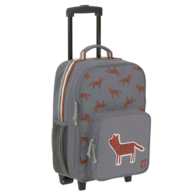 Детски куфар с колелца Lassig Safari Tiger, 46 см