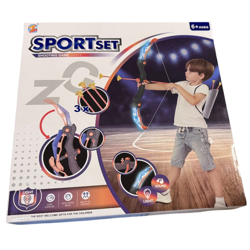 Детски лък Raya Toys с мишена, звук и светлина