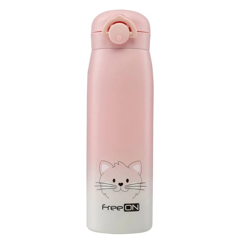 Детски термос от неръждаема стомана Nuk Freeon Pink, 480 мл.