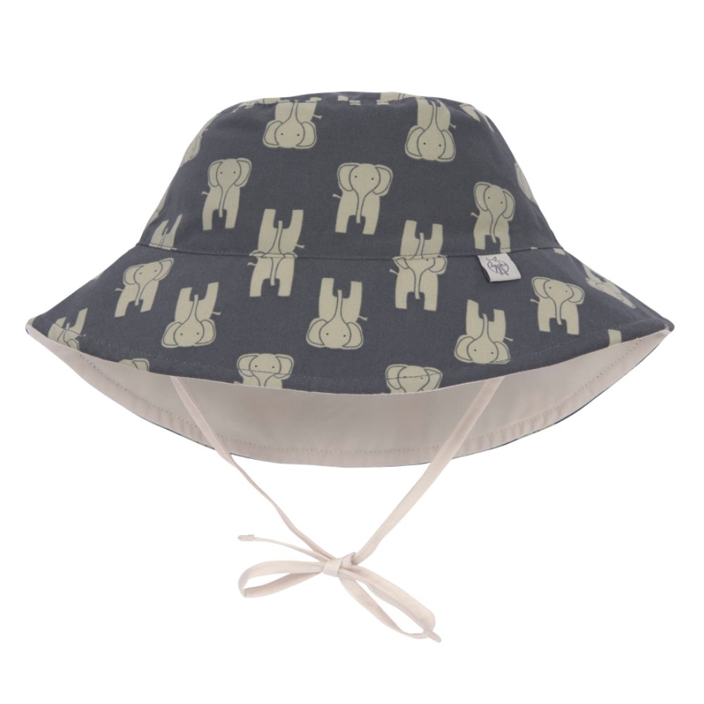 Двулицева слънцезащитна шапка Lassig Splash & Fun Elephant, 3-36 месеца