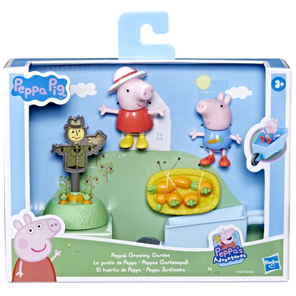 Игрален комплект Hasbro Peppa Pig Джордж и Пепа в градината F2189
