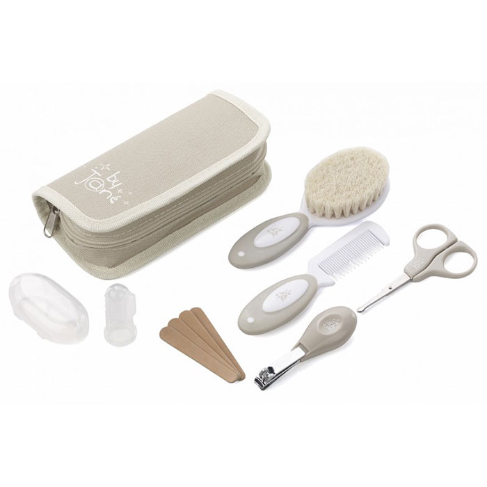 Хигиенен комплект за бебе Jane Basic 9 части, Sand
