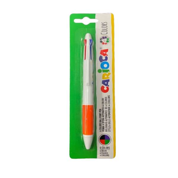 Химикалка CARIOCA, 4 цвята Оранжев