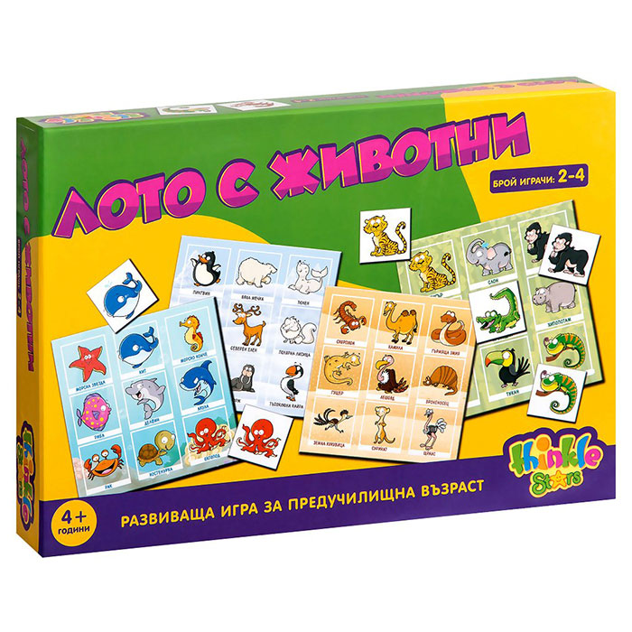 Игра Thinkle Stars Лото с животни 26127
