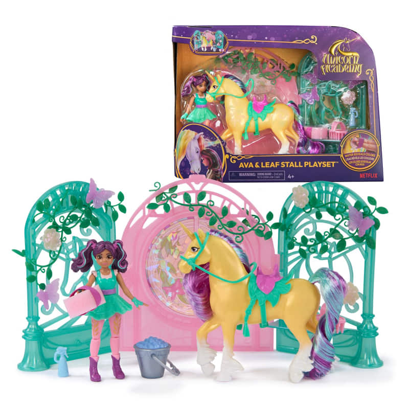 Игрален комплект Spin Master Unicorn Academy Ava and Leaf