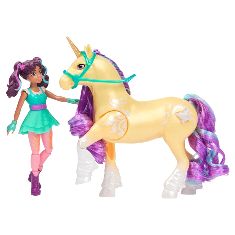 Игрален комплект Spin Master Unicorn Academy Ava and Plant Magic Leaf