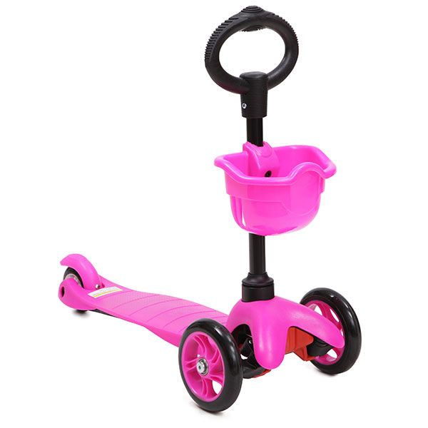 Тротинетка Moni 3 GO, 3 в 1, Pink